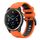 Per Garmin Quatix 7 Pro Sports cinturino in silicone bicolore da 22 mm (arancione+nero) Per Garmin Quatix 7 Pro Sports cinturino in silicone bicolore da 22 mm (arancione+nero)