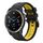 Per Garmin Quatix 7 Pro Sports cinturino in silicone bicolore da 22 mm (nero + giallo) Per Garmin Quatix 7 Pro Sports cinturino in silicone bicolore da 22 mm (nero + giallo)
