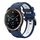 Per Garmin Quatix 7 Sports cinturino in silicone bicolore da 22 mm (blu notte + bianco) Per Garmin Quatix 7 Sports cinturino in silicone bicolore da 22 mm (blu notte + bianco)