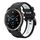 Per Garmin Quatix 7 Sports cinturino in silicone bicolore da 22 mm (nero+bianco) Per Garmin Quatix 7 Sports cinturino in silicone bicolore da 22 mm (nero+bianco)