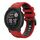 Per Garmin Instinct 2 Solar Sports cinturino in silicone bicolore da 22 mm (rosso+nero) Per Garmin Instinct 2 Solar Sports cinturino in silicone bicolore da 22 mm (rosso+nero)
