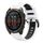 Per Garmin Fenix ​​8 AMOLED 51mm Sportivo Cinturino in silicone bicolore 26mm (bianco+retro)