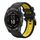 Per Garmin Fenix ​​7X Pro 51mm Sportivo Cinturino in silicone bicolore 26mm (nero+giallo)