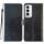 Per OPPO Reno12 Global Glitter Powder Flip Custodia in pelle per telefono (nero)