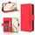 Custodia in pelle per telefono cellulare con slot per schede e texture in vitello per Honor 200 5G (rosso) Custodia in pelle per telefono cellulare con slot per schede e texture in vitello per Honor 200 5G (rosso)