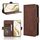 Custodia in pelle per telefono cellulare con slot per schede e texture in vitello per Honor 200 5G (marrone) Custodia in pelle per telefono cellulare con slot per schede e texture in vitello per Honor 200 5G (marrone)