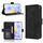 Custodia per telefono in pelle con slot per schede e texture in vitello per Honor X60i 5G (nero) Custodia per telefono in pelle con slot per schede e texture in vitello per Honor X60i 5G (nero)