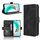 Custodia per telefono in pelle con slot per schede e texture in vitello per Honor X6b 4G (nero) Custodia per telefono in pelle con slot per schede e texture in vitello per Honor X6b 4G (nero)