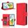 Custodia per telefono in pelle con slot per carte e texture in vitello per Honor Play 60 Plus (rosso) Custodia per telefono in pelle con slot per carte e texture in vitello per Honor Play 60 Plus (rosso)