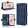 Per Redmi 13 4G / Note 13R 5G Custodia in pelle con texture in vitello e slot per schede (blu) Per Redmi 13 4G / Note 13R 5G Custodia in pelle con texture in vitello e slot per schede (blu)