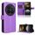 Per vivo X100 Ultra 5G Custodia in pelle con texture a diamante (viola)