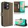Per vivo Y28 4G Custodia in pelle con texture a diamante (marrone)