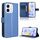 Per Honor X60i 5G Custodia in pelle con texture a diamante (blu)