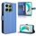 Per Honor X6b 4G Custodia in pelle con texture a diamante (blu)
