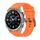 Per Garmin Descent Mk3 43mm Pure Color Fibbia in acciaio 20mm Cinturino in silicone (arancione)