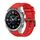 Per Garmin Descent Mk3 43mm Pure Color Steel Buckle 20mm Cinturino in silicone (rosso) Per Garmin Descent Mk3 43mm Pure Color Steel Buckle 20mm Cinturino in silicone (rosso)