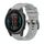 Per Garmin Fenix E 47mm Pure Color Fibbia in acciaio 22mm Cinturino in silicone (grigio) Per Garmin Fenix E 47mm Pure Color Fibbia in acciaio 22mm Cinturino in silicone (grigio)