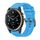 Per Garmin Quatix 7 Pro Pure Color Steel Buckle 22mm Cinturino in silicone (blu cielo)