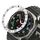 Per Samsung Galaxy Watch Ultra 47mm Style C Smart Watch Quadrante Acciaio Inossidabile Anello di Copertura (Argento)
