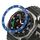Per Samsung Galaxy Watch Ultra 47mm Style B Smart Watch Quadrante Acciaio Inossidabile Anello di Copertura (Blu) Per Samsung Galaxy Watch Ultra 47mm Style B Smart Watch Quadrante Acciaio Inossidabile Anello di Copertura (Blu)