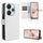 Per Redmi 13 4G / Note 13R 5G Custodia in pelle con texture a diamante (bianca) Per Redmi 13 4G / Note 13R 5G Custodia in pelle con texture a diamante (bianca)