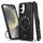 Per Samsung Galaxy S23+ 5G Custodia per telefono con supporto ad anello in fibra di carbonio PC ibrida TPU (nero) Per Samsung Galaxy S23+ 5G Custodia per telefono con supporto ad anello in fibra di carbonio PC ibrida TPU (nero)