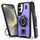 Per Samsung Galaxy S23+ 5G Custodia per telefono con supporto ad anello in fibra di carbonio PC ibrida TPU (viola) Per Samsung Galaxy S23+ 5G Custodia per telefono con supporto ad anello in fibra di carbonio PC ibrida TPU (viola)