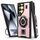 Per Samsung Galaxy S24 Ultra 5G Custodia per telefono con supporto ad anello in fibra di carbonio PC ibrido TPU (oro rosa) Per Samsung Galaxy S24 Ultra 5G Custodia per telefono con supporto ad anello in fibra di carbonio PC ibrido TPU (oro rosa)