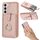 Per Samsung Galaxy S22 5G Litchi Texture Disegno Carta Borsa Anello Supporto Custodia per Telefono (Oro Rosa) Per Samsung Galaxy S22 5G Litchi Texture Disegno Carta Borsa Anello Supporto Custodia per Telefono (Oro Rosa)