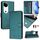 Per vivo S19 Smile Embossing RFID Custodia in pelle per telefono (verde pavone) Per vivo S19 Smile Embossing RFID Custodia in pelle per telefono (verde pavone)