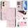 Per vivo Y28 4G Smile Embossing RFID Custodia in pelle per telefono (rosa) Per vivo Y28 4G Smile Embossing RFID Custodia in pelle per telefono (rosa)