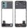Per Motorola Moto E13 Cornice centrale originale (verde)