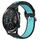Per Honor Magic Watch2 42mm 20mm Cinturino sportivo in silicone traspirante traforato (nero + blu) Per Honor Magic Watch2 42mm 20mm Cinturino sportivo in silicone traspirante traforato (nero + blu)