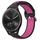 Per Garmin Vivomove Sport 20mm Cinturino sportivo in silicone traspirante traforato (nero + rosa rossa) Per Garmin Vivomove Sport 20mm Cinturino sportivo in silicone traspirante traforato (nero + rosa rossa)