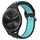 Per Garmin Vivomove Sport 20mm Cinturino in silicone sportivo traforato traspirante (nero + blu) Per Garmin Vivomove Sport 20mm Cinturino in silicone sportivo traforato traspirante (nero + blu)