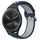 Per Garmin Vivomove Sport 20mm Cinturino sportivo in silicone traspirante traforato (blu notte + grigio)