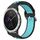 Per Garmin Vivoactive3 20mm Cinturino sportivo in silicone traspirante traforato (nero + blu) Per Garmin Vivoactive3 20mm Cinturino sportivo in silicone traspirante traforato (nero + blu)