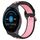Per Garmin Vivoactive3 Music 20mm Cinturino sportivo in silicone traspirante traforato (nero + rosa) Per Garmin Vivoactive3 Music 20mm Cinturino sportivo in silicone traspirante traforato (nero + rosa)
