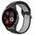 Per Garmin Venu 2 Plus 20mm Cinturino sportivo in silicone traspirante traforato (nero + grigio) Per Garmin Venu 2 Plus 20mm Cinturino sportivo in silicone traspirante traforato (nero + grigio)
