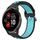 Per Garmin Venu 2 Plus 20mm Cinturino sportivo in silicone traspirante traforato (nero + blu) Per Garmin Venu 2 Plus 20mm Cinturino sportivo in silicone traspirante traforato (nero + blu)