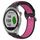 Per Garmin Approach S40 Cinturino sportivo in silicone traspirante traforato da 20 mm (nero + rosa rossa) Per Garmin Approach S40 Cinturino sportivo in silicone traspirante traforato da 20 mm (nero + rosa rossa)