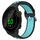 Per Garmin Forerunner 158 20mm Cinturino sportivo in silicone traspirante perforato (nero + blu) Per Garmin Forerunner 158 20mm Cinturino sportivo in silicone traspirante perforato (nero + blu)