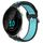Per Garmin Forerunner 55 20mm Cinturino sportivo in silicone traspirante traforato (nero + blu) Per Garmin Forerunner 55 20mm Cinturino sportivo in silicone traspirante traforato (nero + blu)
