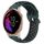 Per Garmin Venu 20mm cinturino sportivo in silicone traspirante traforato (verde oliva + nero) Per Garmin Venu 20mm cinturino sportivo in silicone traspirante traforato (verde oliva + nero)