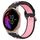 Per Garmin Venu 20mm cinturino in silicone sportivo traspirante perforato (nero + rosa) Per Garmin Venu 20mm cinturino in silicone sportivo traspirante perforato (nero + rosa)