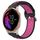 Per Garmin Venu 20mm cinturino in silicone sportivo traspirante traforato (nero + rosa rossa) Per Garmin Venu 20mm cinturino in silicone sportivo traspirante traforato (nero + rosa rossa)