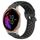 Per Garmin Venu 20mm cinturino in silicone sportivo traspirante perforato (nero) Per Garmin Venu 20mm cinturino in silicone sportivo traspirante perforato (nero)