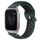 Per Garmin Venu SQ 20mm Cinturino sportivo in silicone traspirante traforato (verde oliva + nero) Per Garmin Venu SQ 20mm Cinturino sportivo in silicone traspirante traforato (verde oliva + nero)