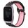 Per Garmin Venu SQ 20mm Cinturino sportivo in silicone traspirante traforato (nero + rosa) Per Garmin Venu SQ 20mm Cinturino sportivo in silicone traspirante traforato (nero + rosa)