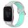 Per Garmin Venu SQ 20mm Cinturino sportivo in silicone traspirante traforato (grigio + anatra d'acqua) Per Garmin Venu SQ 20mm Cinturino sportivo in silicone traspirante traforato (grigio + anatra d'acqua)